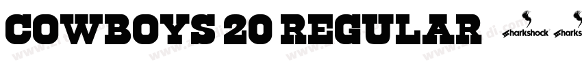 Cowboys 20 Regular字体转换